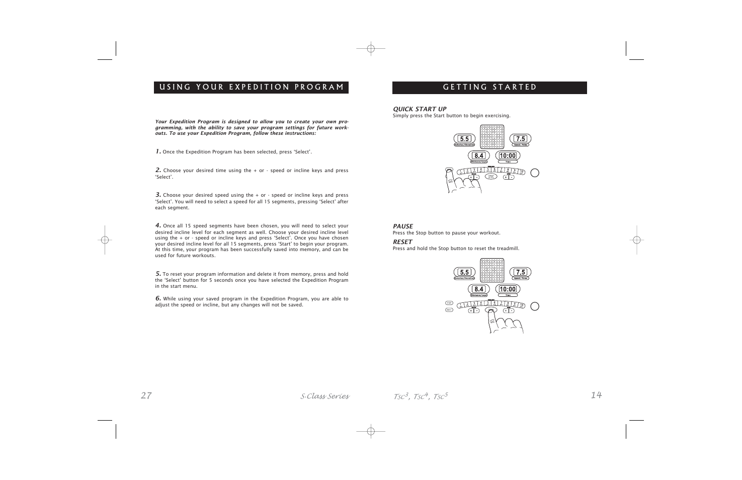 Horizon Fitness S.Class Series5 User Manual | Page 27 / 40