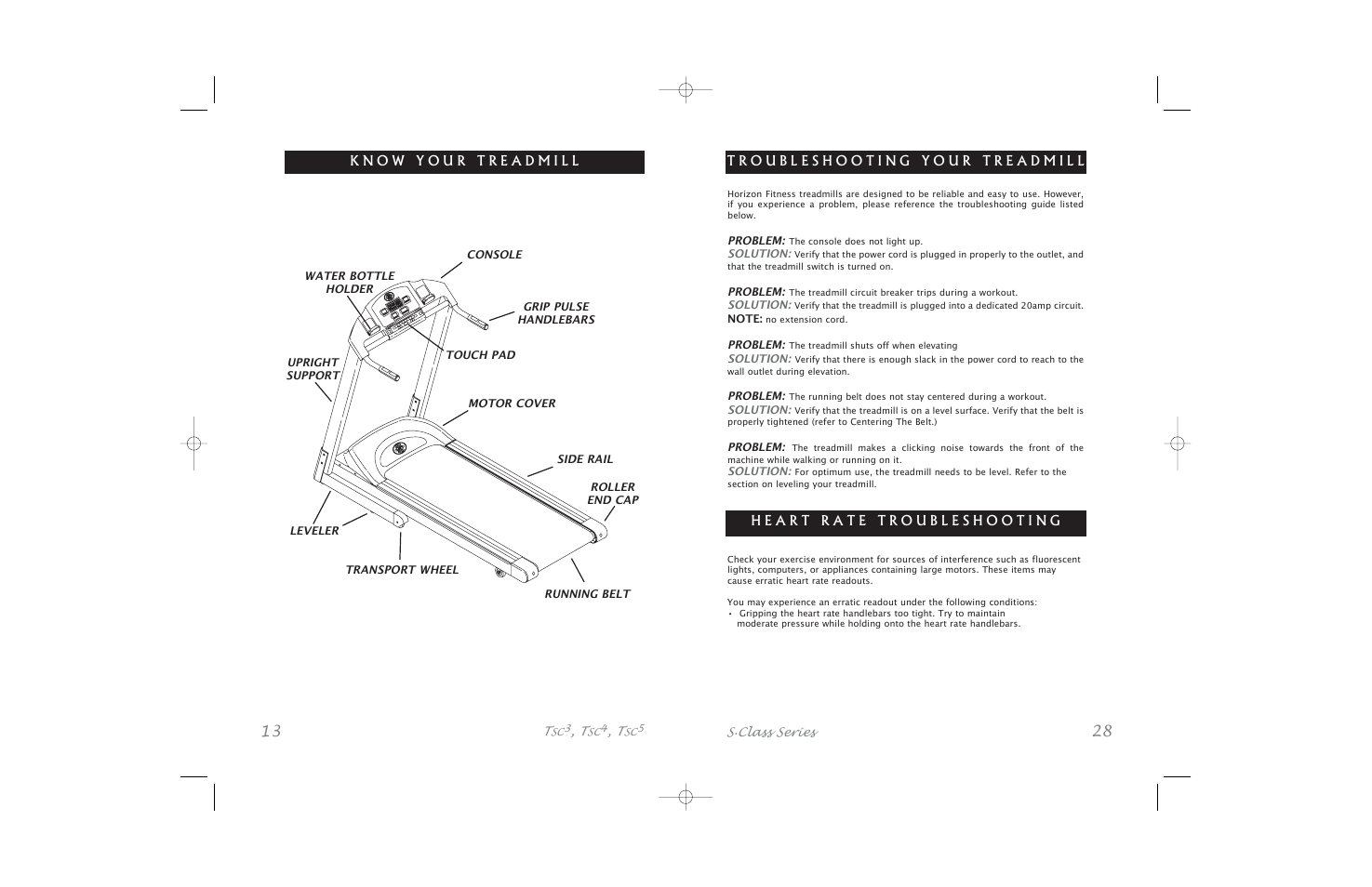 Horizon Fitness S.Class Series5 User Manual | Page 28 / 40