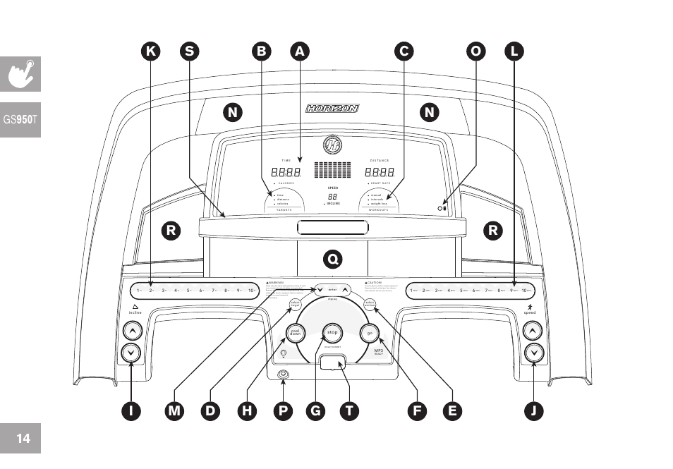 Horizon Fitness GS950T User Manual | Page 14 / 88