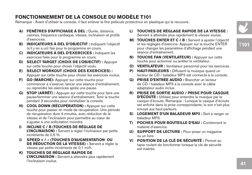 Horizon Fitness GS950T User Manual | Page 41 / 88