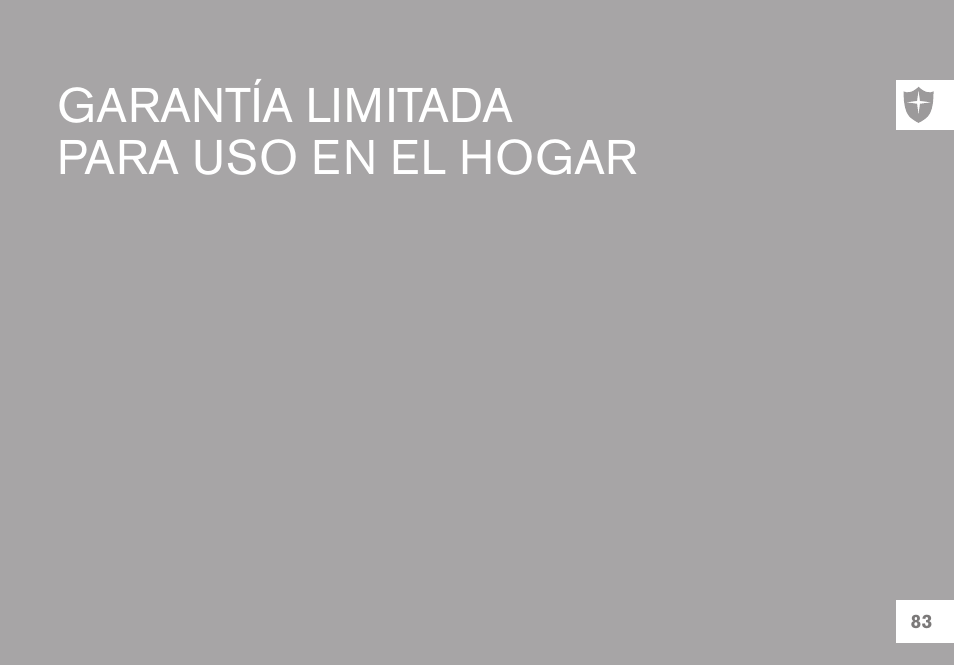 Garantía limitada para uso en el hogar | Horizon Fitness GS950T User Manual | Page 83 / 88