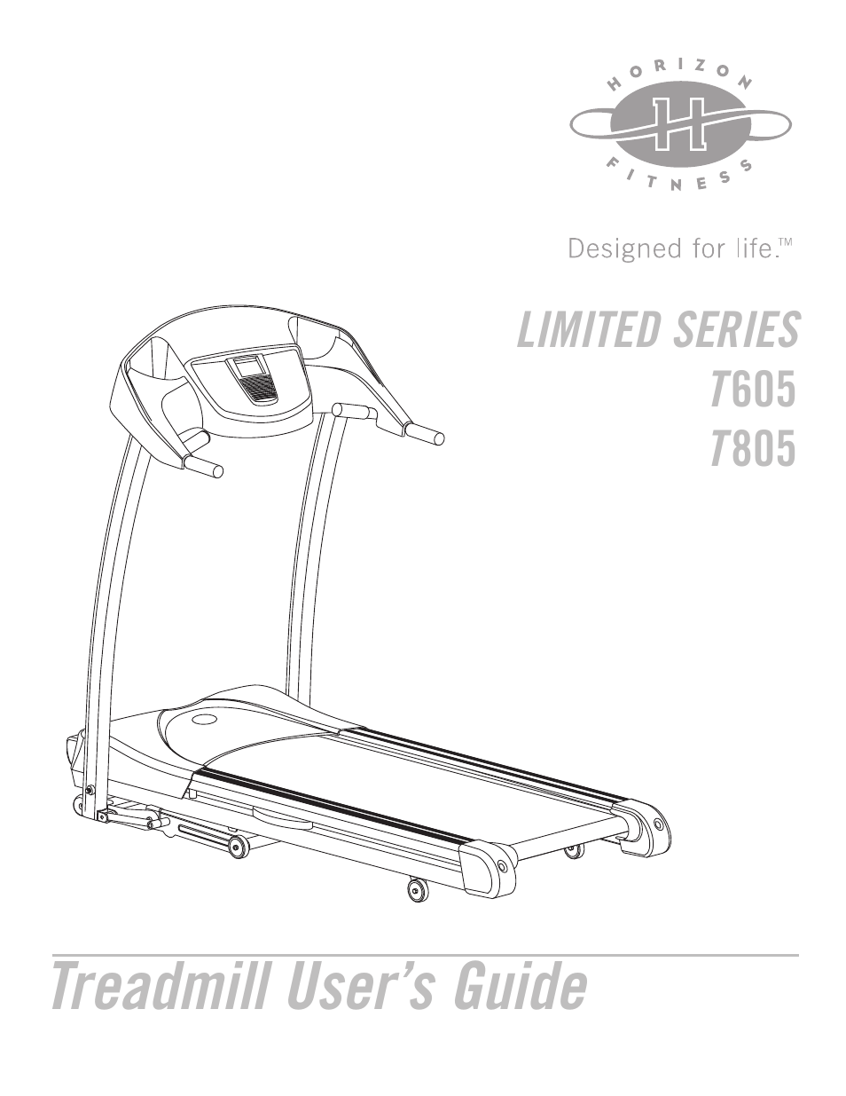 Horizon Fitness T805 User Manual | 30 pages