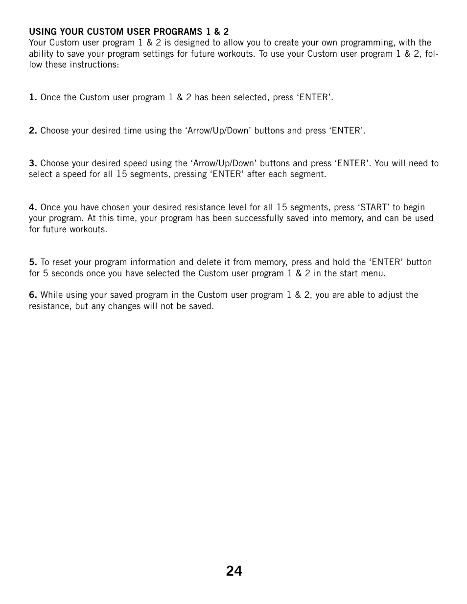 Horizon Fitness HZ SERIES B51 User Manual | Page 24 / 38