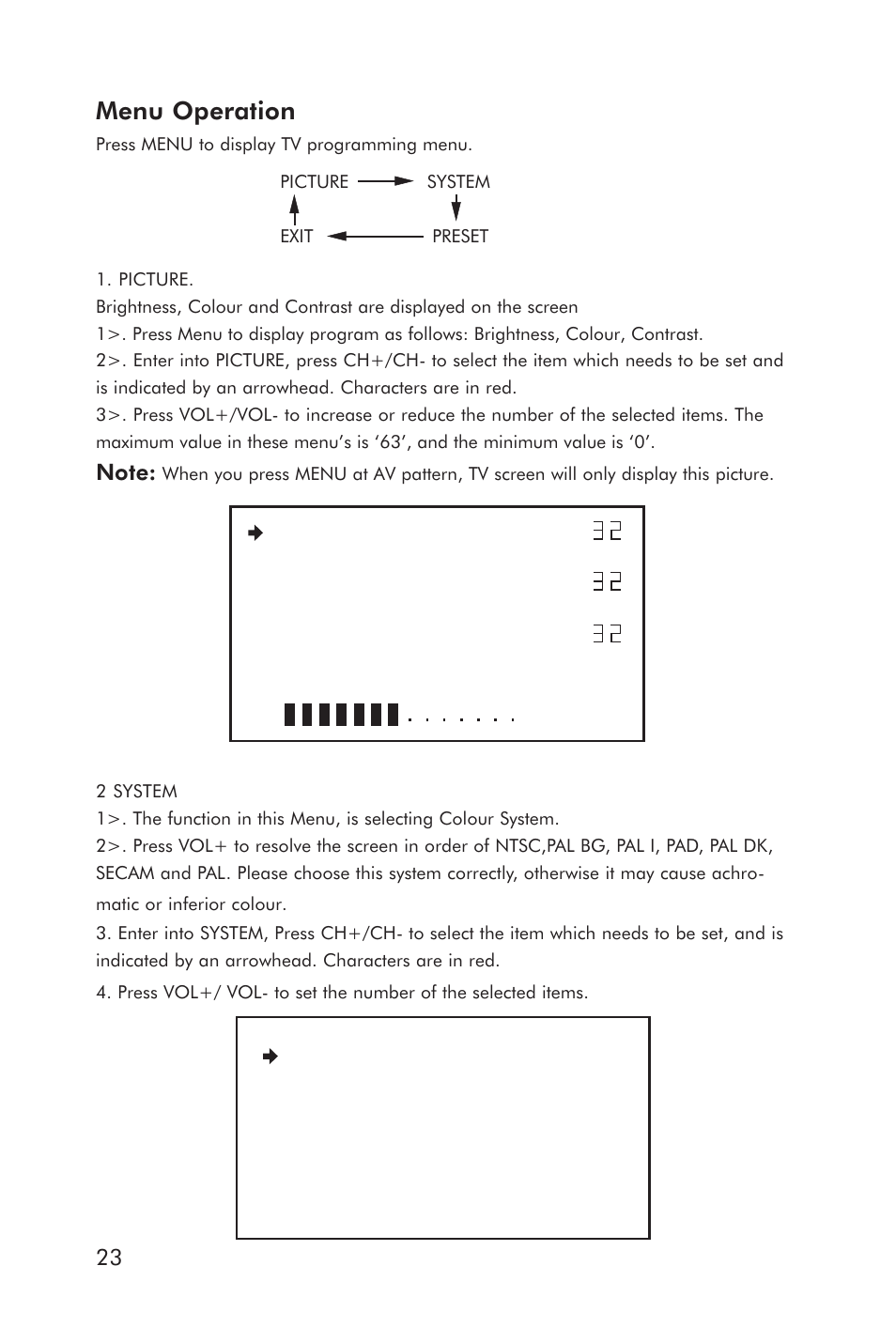 Menu operation | Horizon Fitness ELITE 5.1T HRC Entertainment User Manual | Page 24 / 44