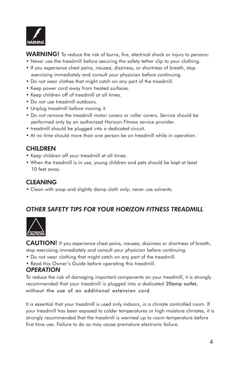 Horizon Fitness ELITE 5.1T HRC Entertainment User Manual | Page 5 / 44