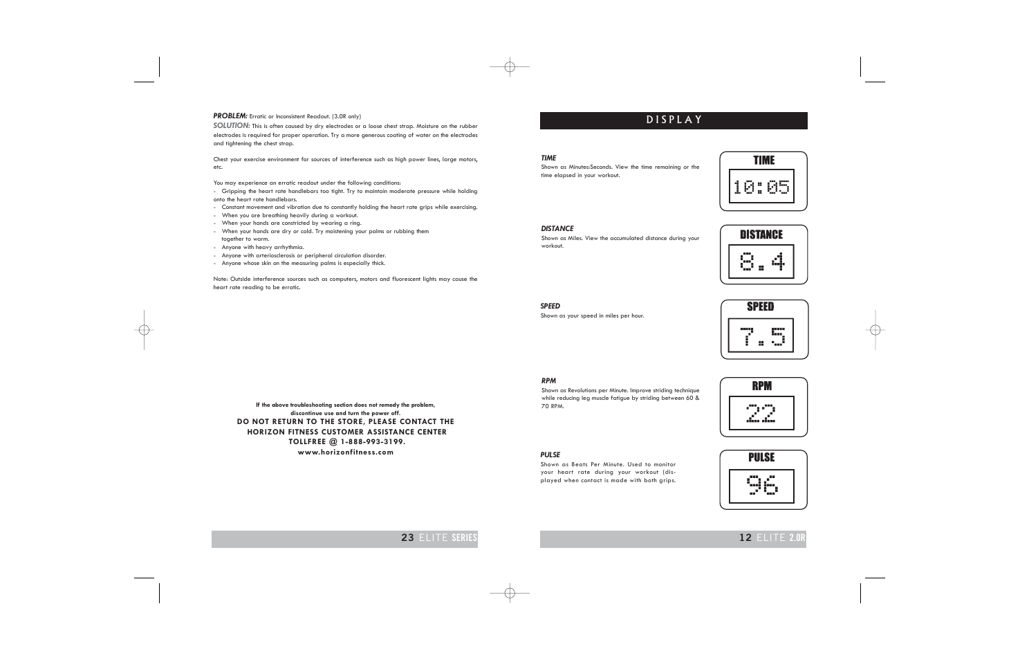 Horizon Fitness ELITE 2.0R User Manual | Page 12 / 34
