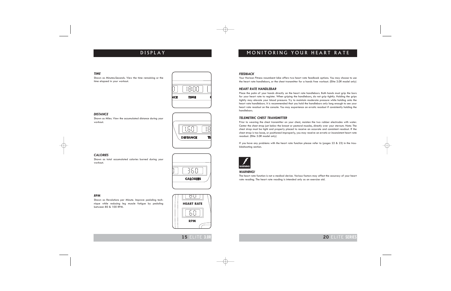 Horizon Fitness ELITE 2.0R User Manual | Page 15 / 34