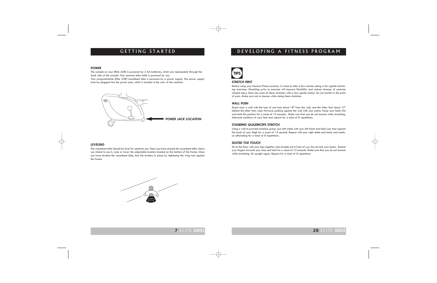 Tips | Horizon Fitness ELITE 2.0R User Manual | Page 28 / 34