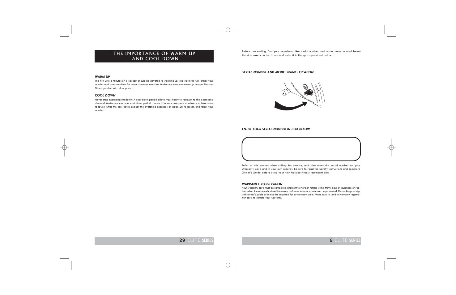 Horizon Fitness ELITE 2.0R User Manual | Page 29 / 34