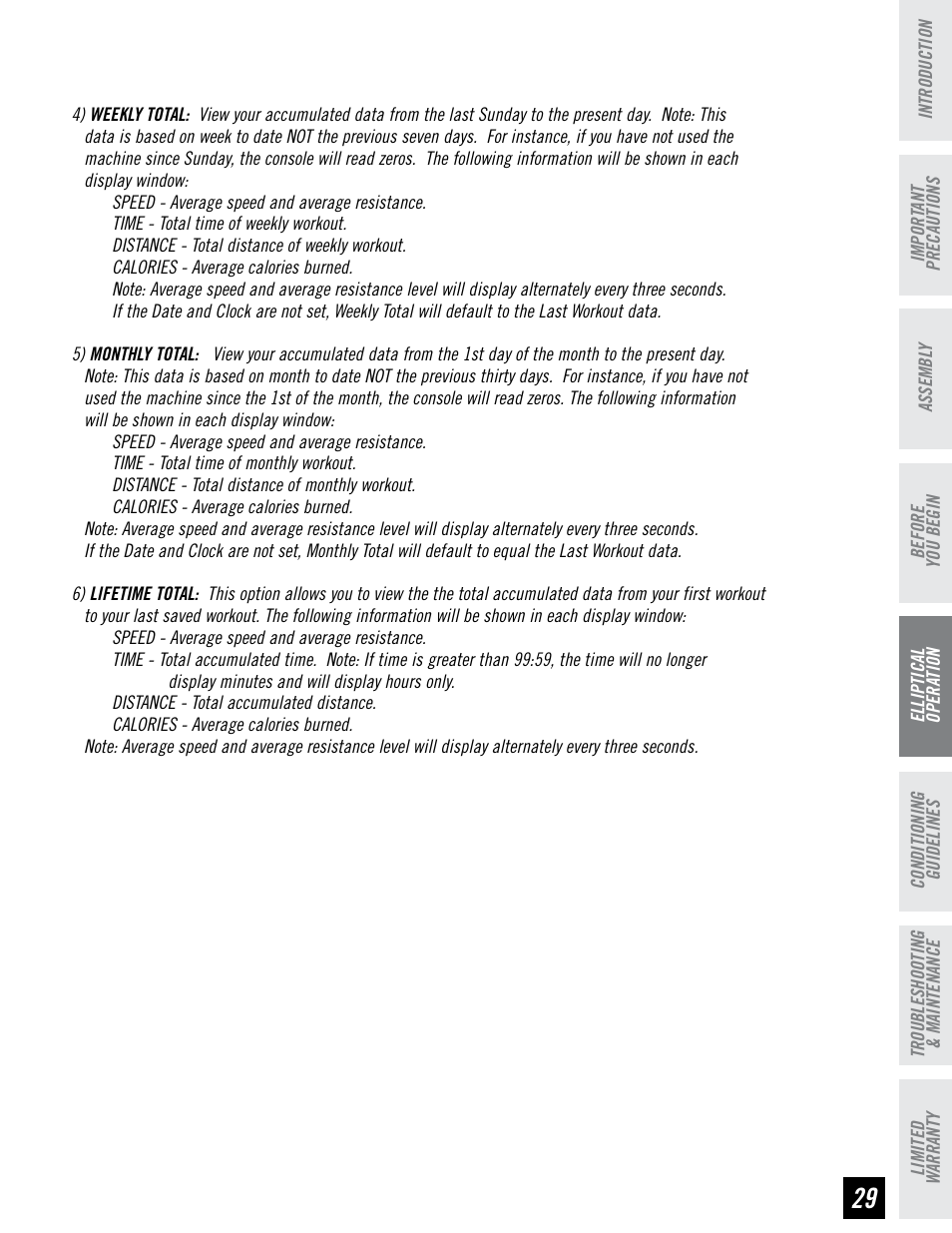 Horizon Fitness CLUB SERIES CSE3.6 User Manual | Page 29 / 40