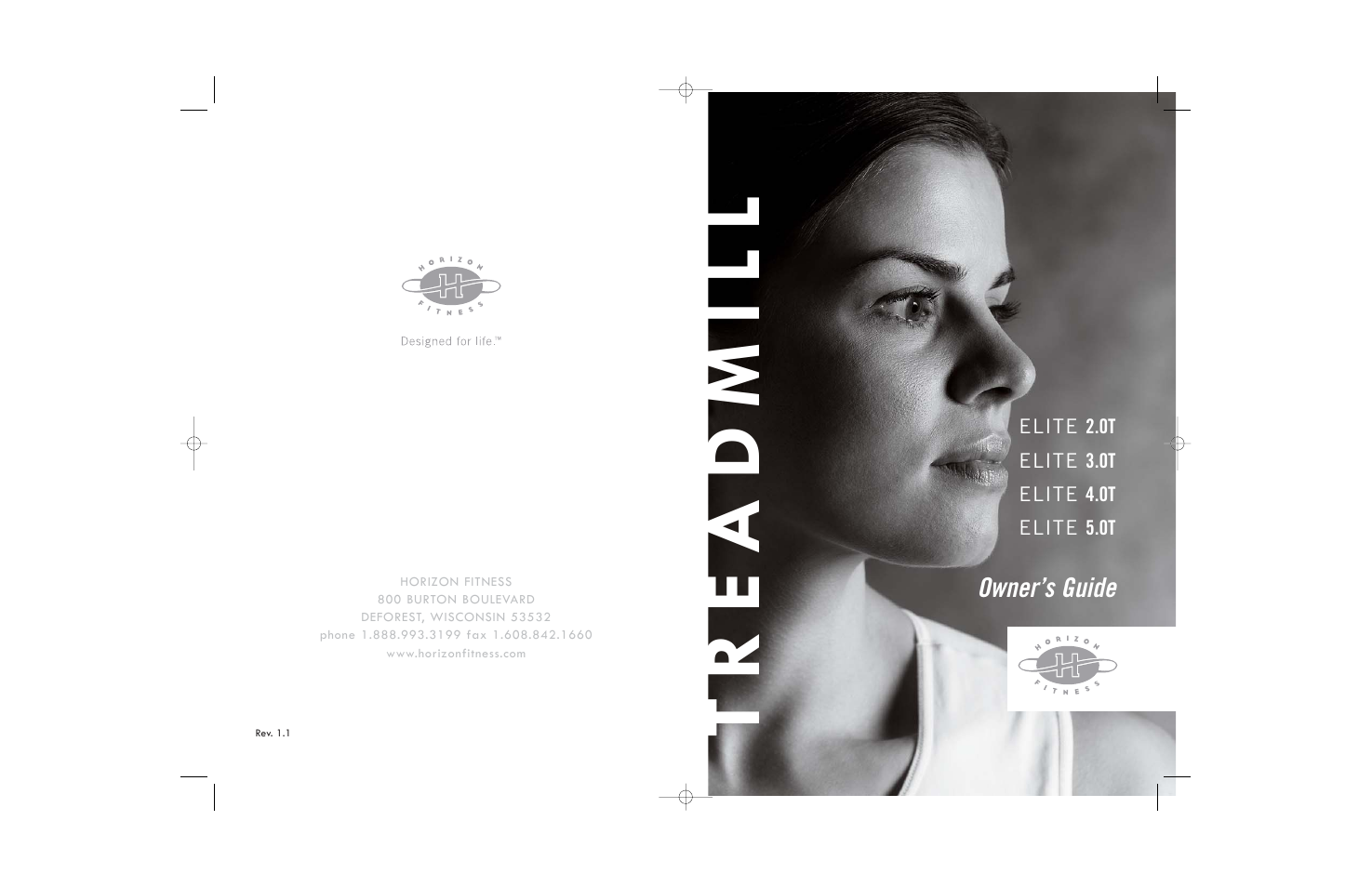 Horizon Fitness TREADMILL ELITE User Manual | 40 pages