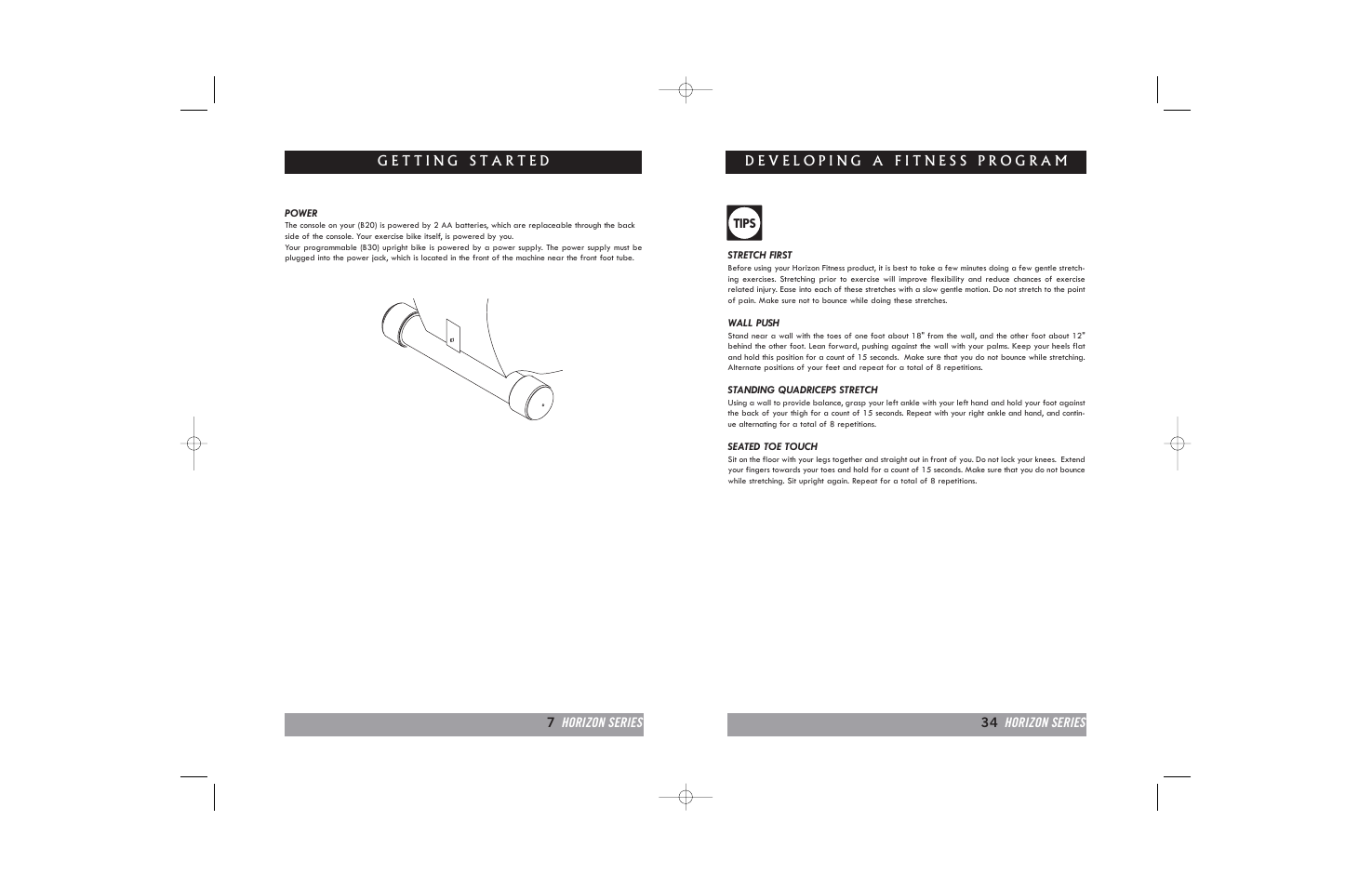 Tips | Horizon Fitness HORIZON B20 User Manual | Page 34 / 40