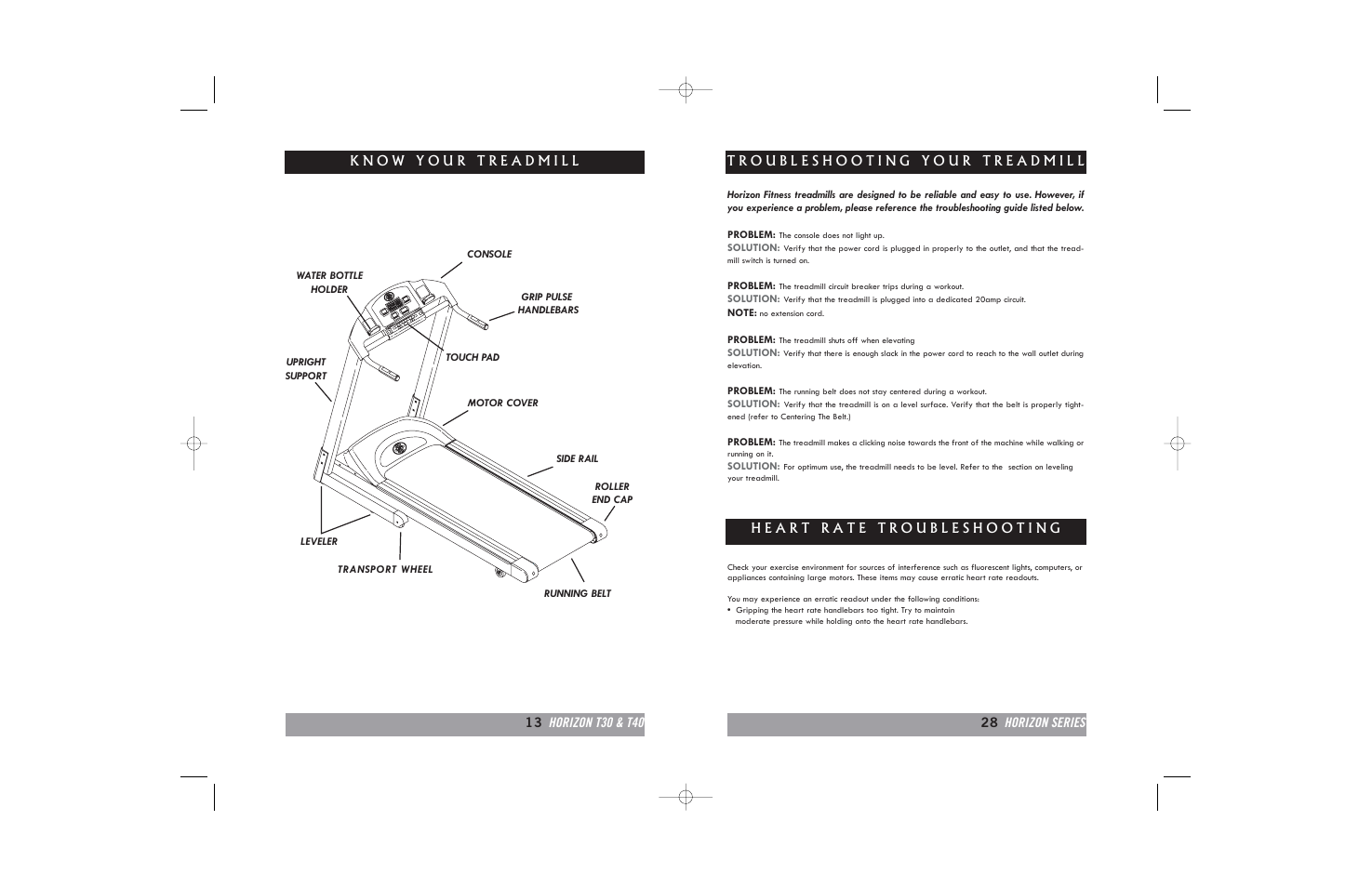 Horizon Fitness HORIZON T20 User Manual | Page 13 / 40