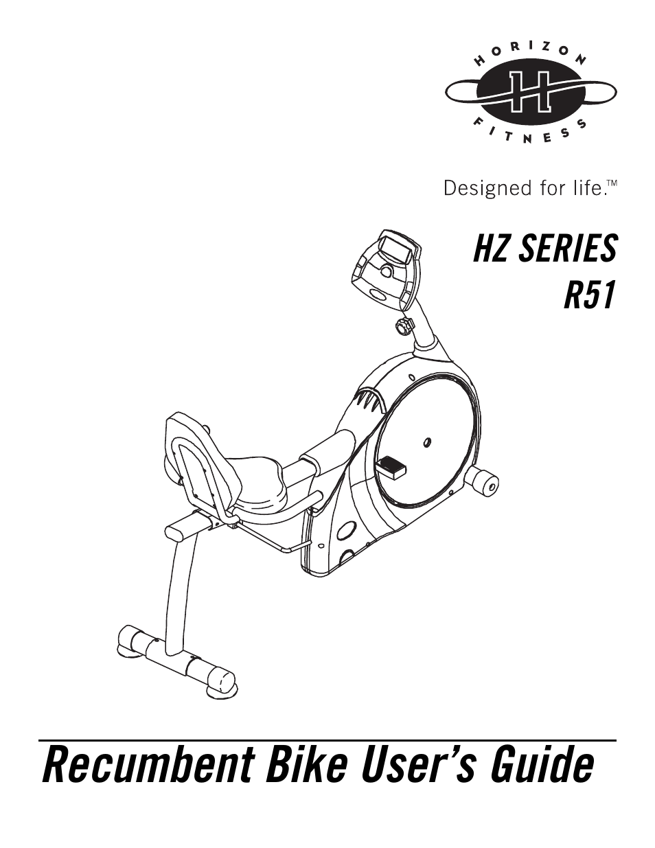 Horizon Fitness HZ SERIES R51 User Manual | 30 pages