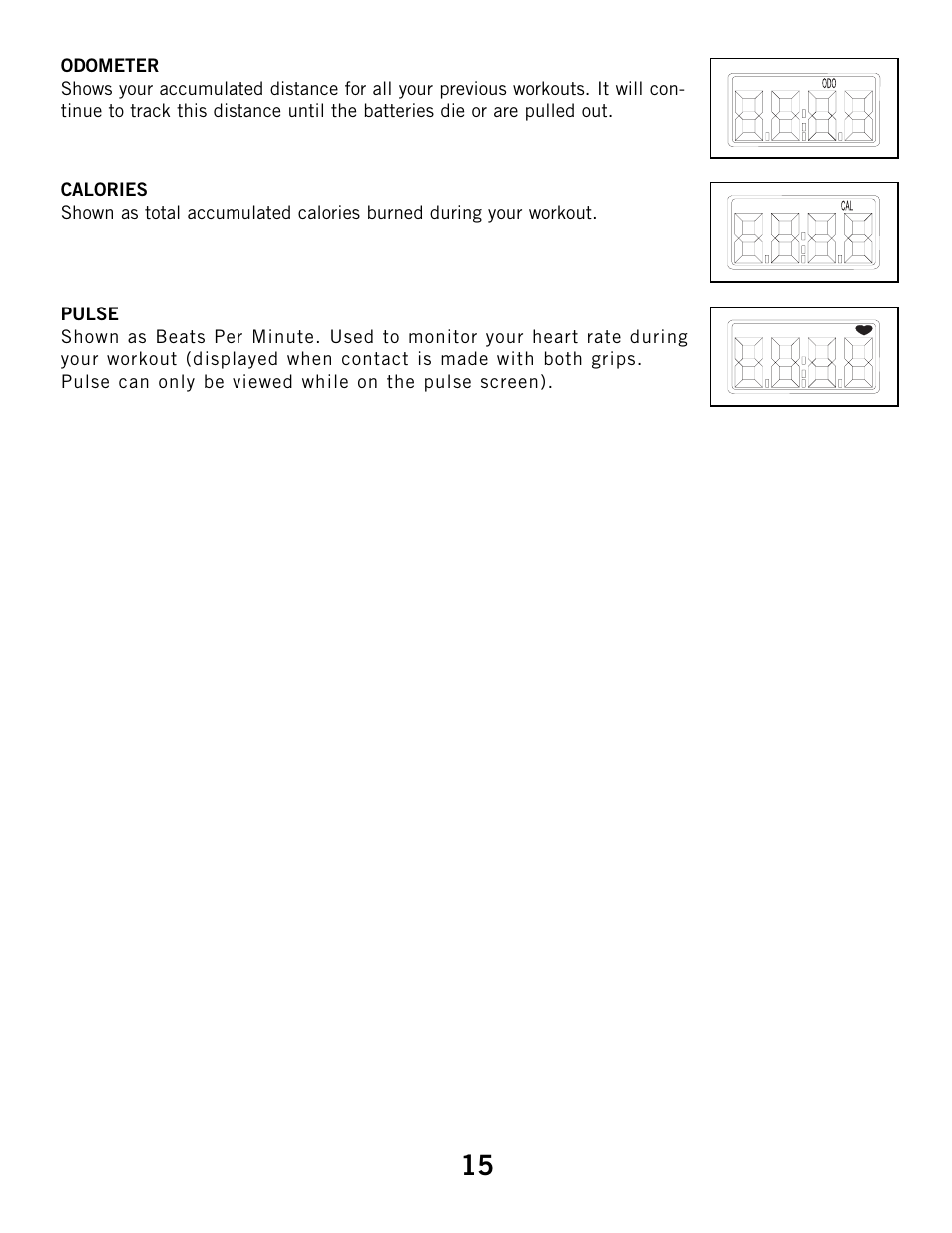 Horizon Fitness HZ SERIES R51 User Manual | Page 15 / 30