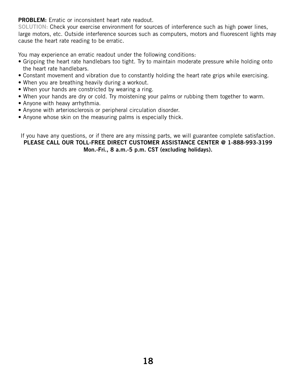 Horizon Fitness HZ SERIES R51 User Manual | Page 18 / 30
