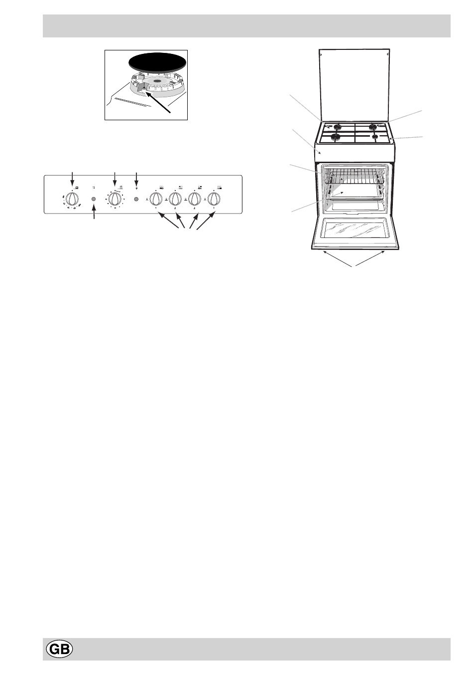 Cooker with gas oven | Indesit K6G20 W User Manual | Page 18 / 36