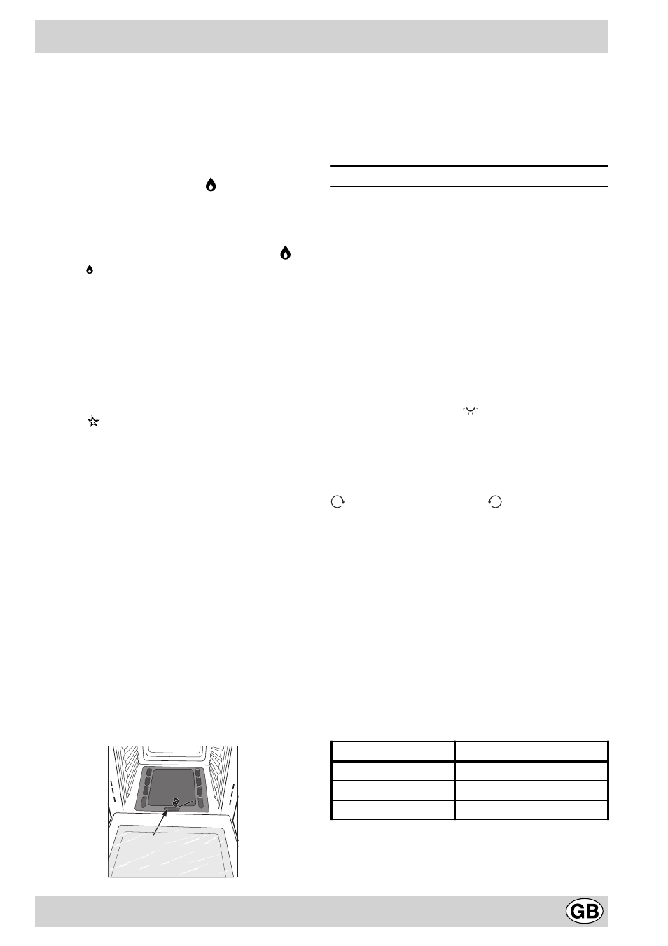 The various features of the cooker | Indesit K6G20 W User Manual | Page 19 / 36