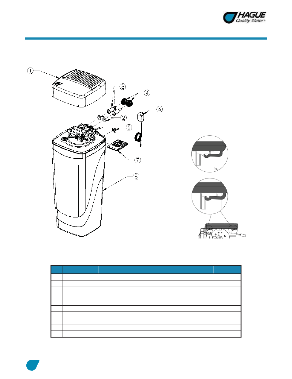 Assembly and parts, Cabinet and cover assemblies | Hague Quality Water Intl WATERMAX 60 SERIES User Manual | Page 27 / 52