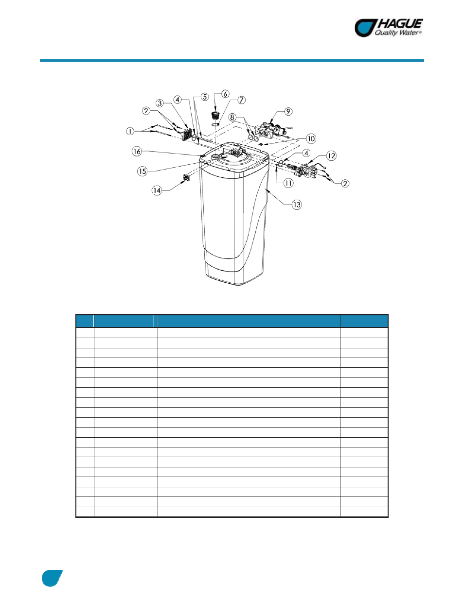 Assembly and parts, cont, Cabinet and assemblies | Hague Quality Water Intl WATERMAX 60 SERIES User Manual | Page 29 / 52