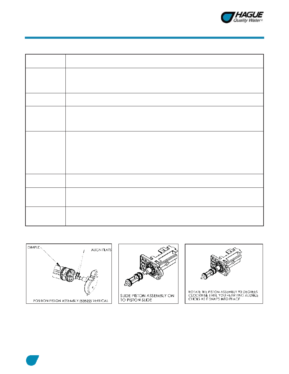 Assembly and parts, cont, Drive end cap assembly cont | Hague Quality Water Intl WATERMAX 60 SERIES User Manual | Page 35 / 52