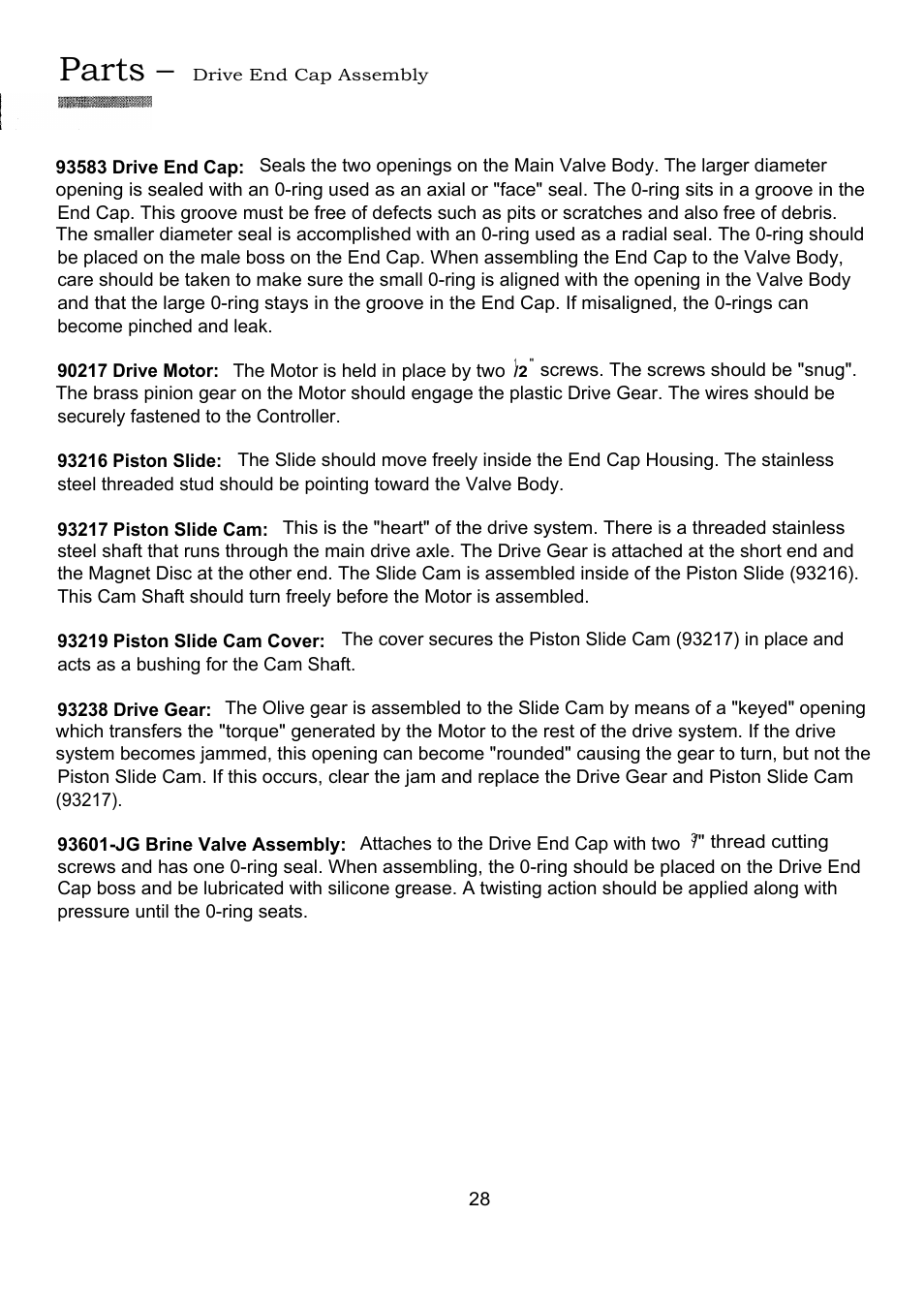 Parts | Hague Quality Water Intl 63MAQ User Manual | Page 28 / 36