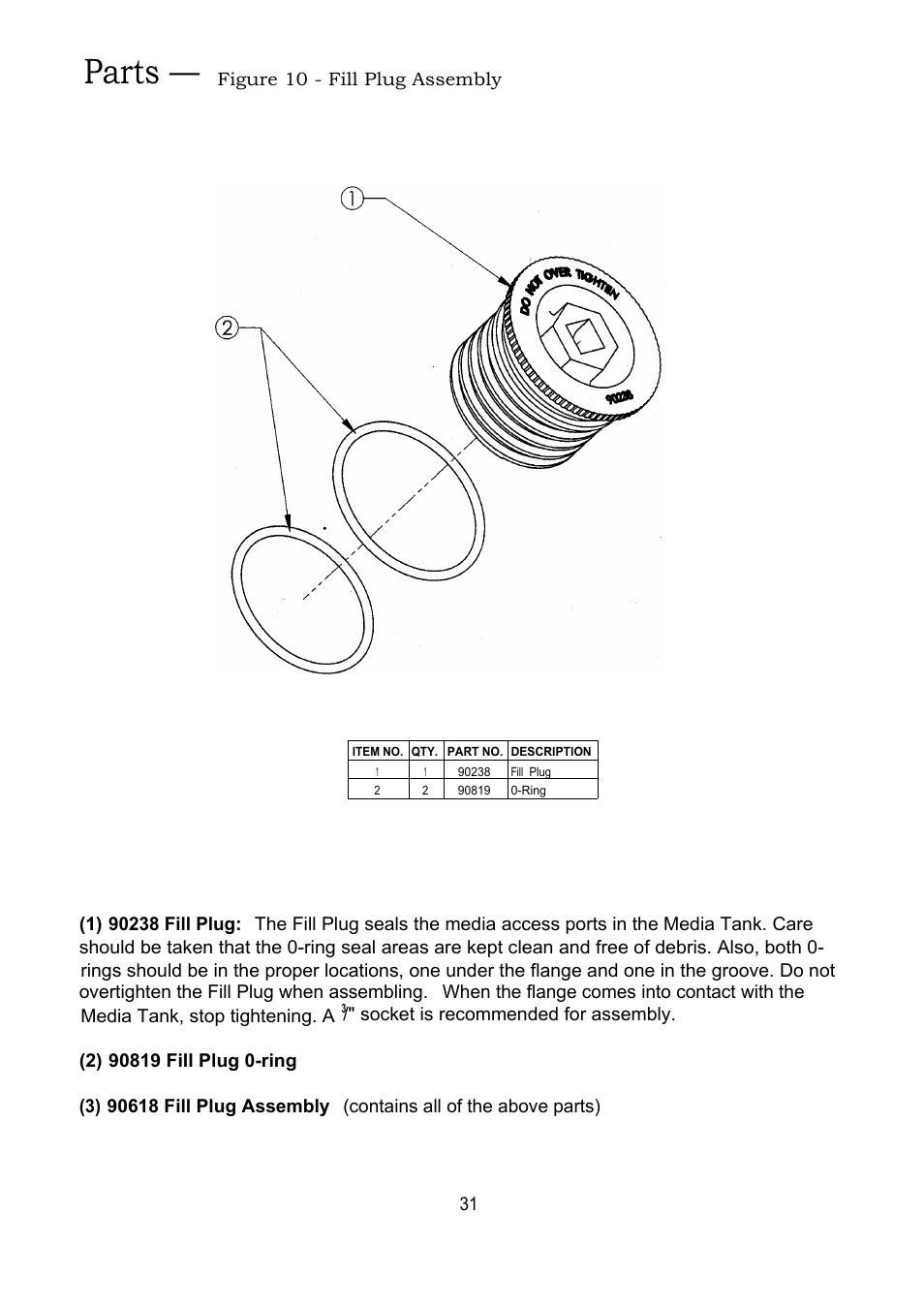 Parts | Hague Quality Water Intl 63MAQ User Manual | Page 31 / 36
