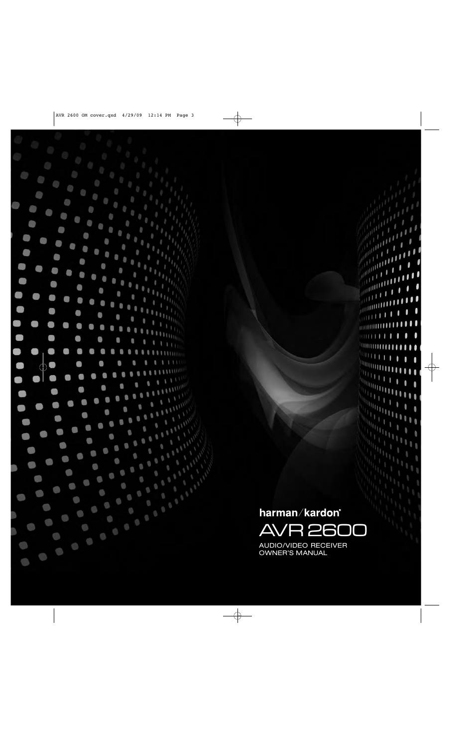 Harman AVR 2600 User Manual | 63 pages