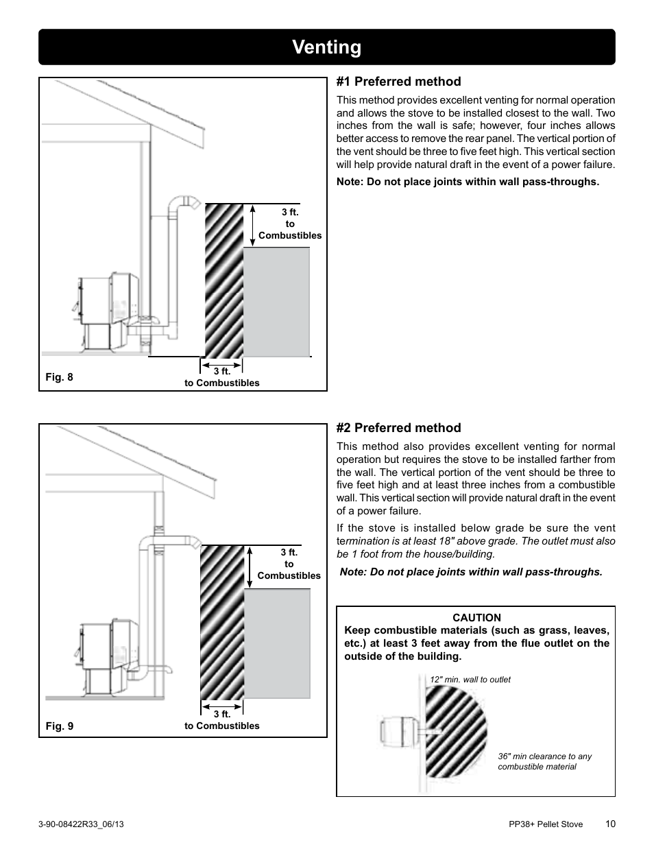 Venting | Harman PP38+ User Manual | Page 10 / 38