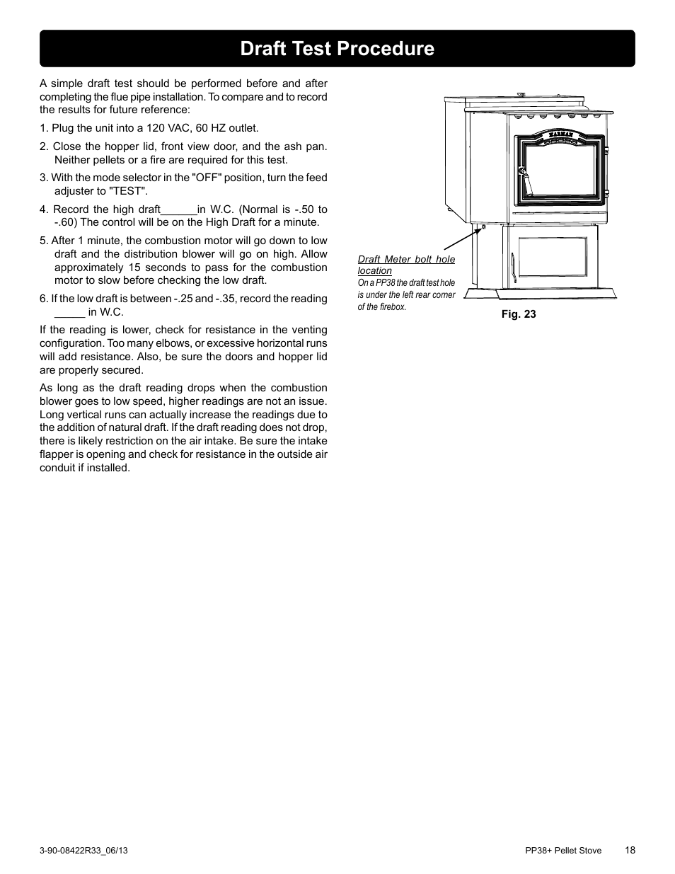 Draft test procedure | Harman PP38+ User Manual | Page 18 / 38