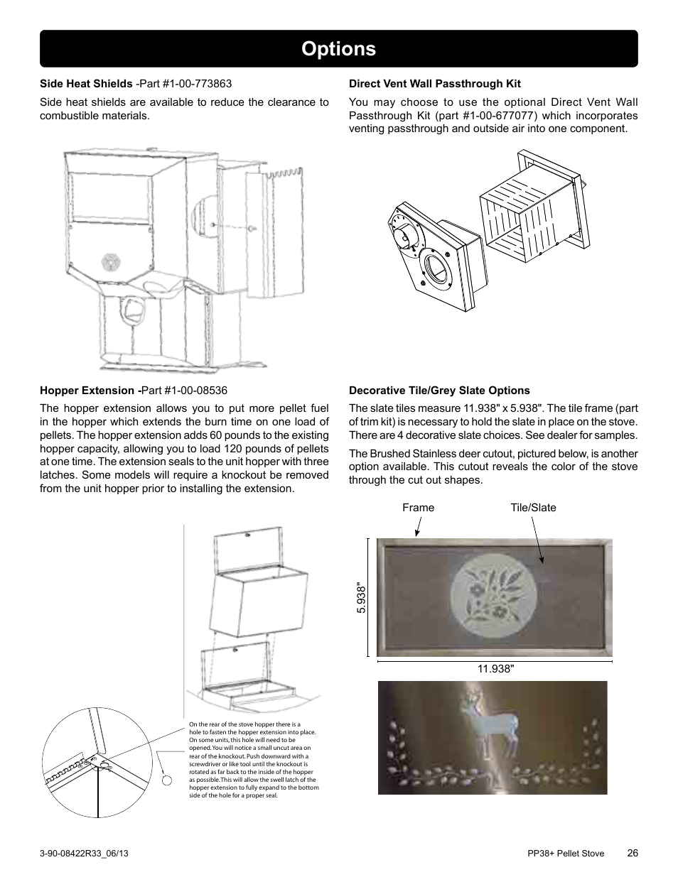 Options | Harman PP38+ User Manual | Page 26 / 38