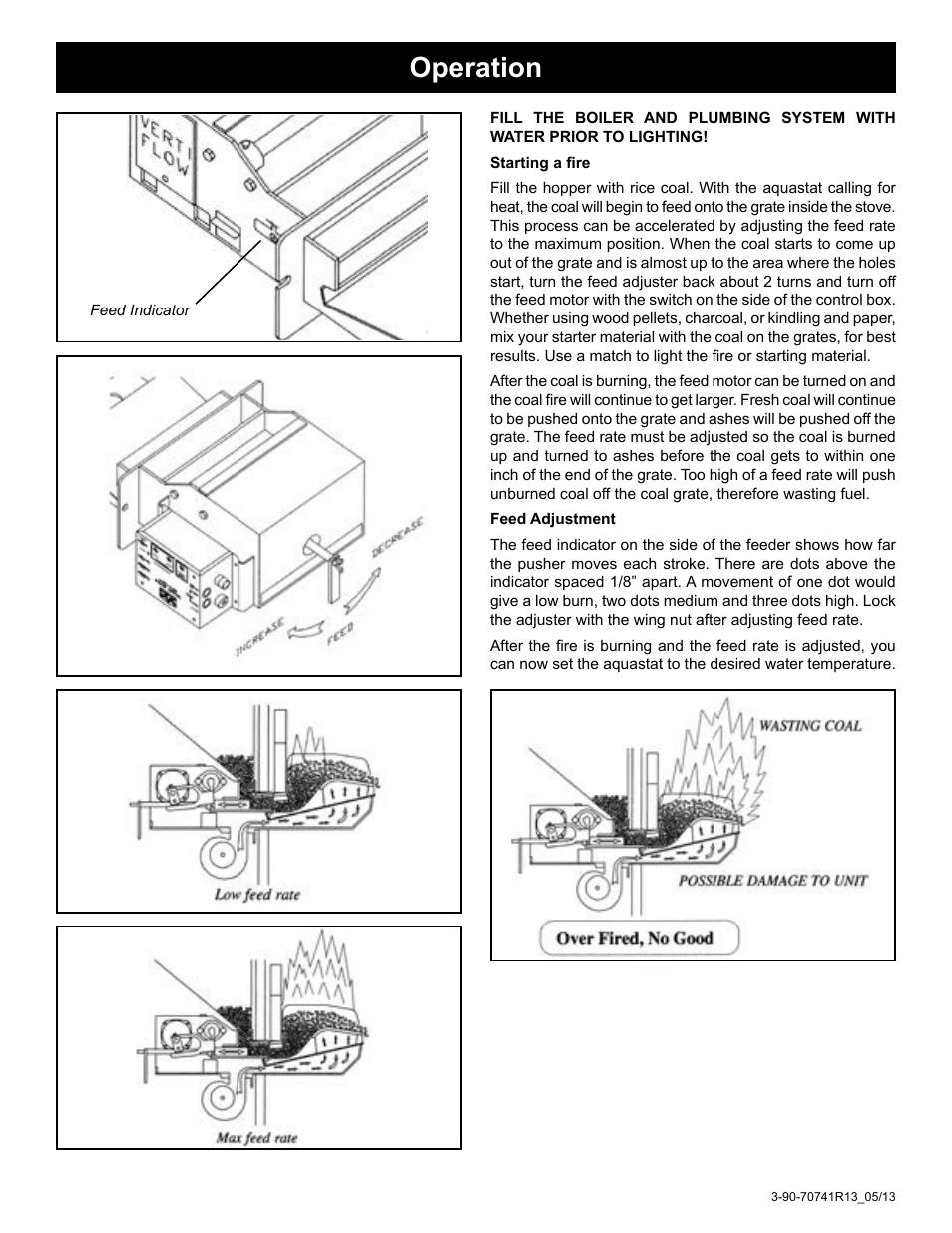Operation | Harman Coal Stoker VF3000 User Manual | Page 18 / 32