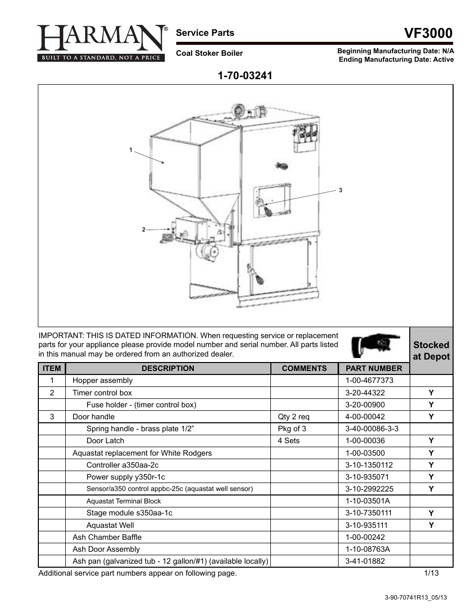 Vf3000 | Harman Coal Stoker VF3000 User Manual | Page 25 / 32