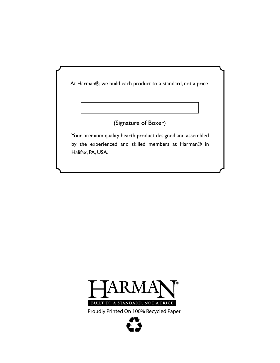 Harman Coal Stoker VF3000 User Manual | Page 32 / 32