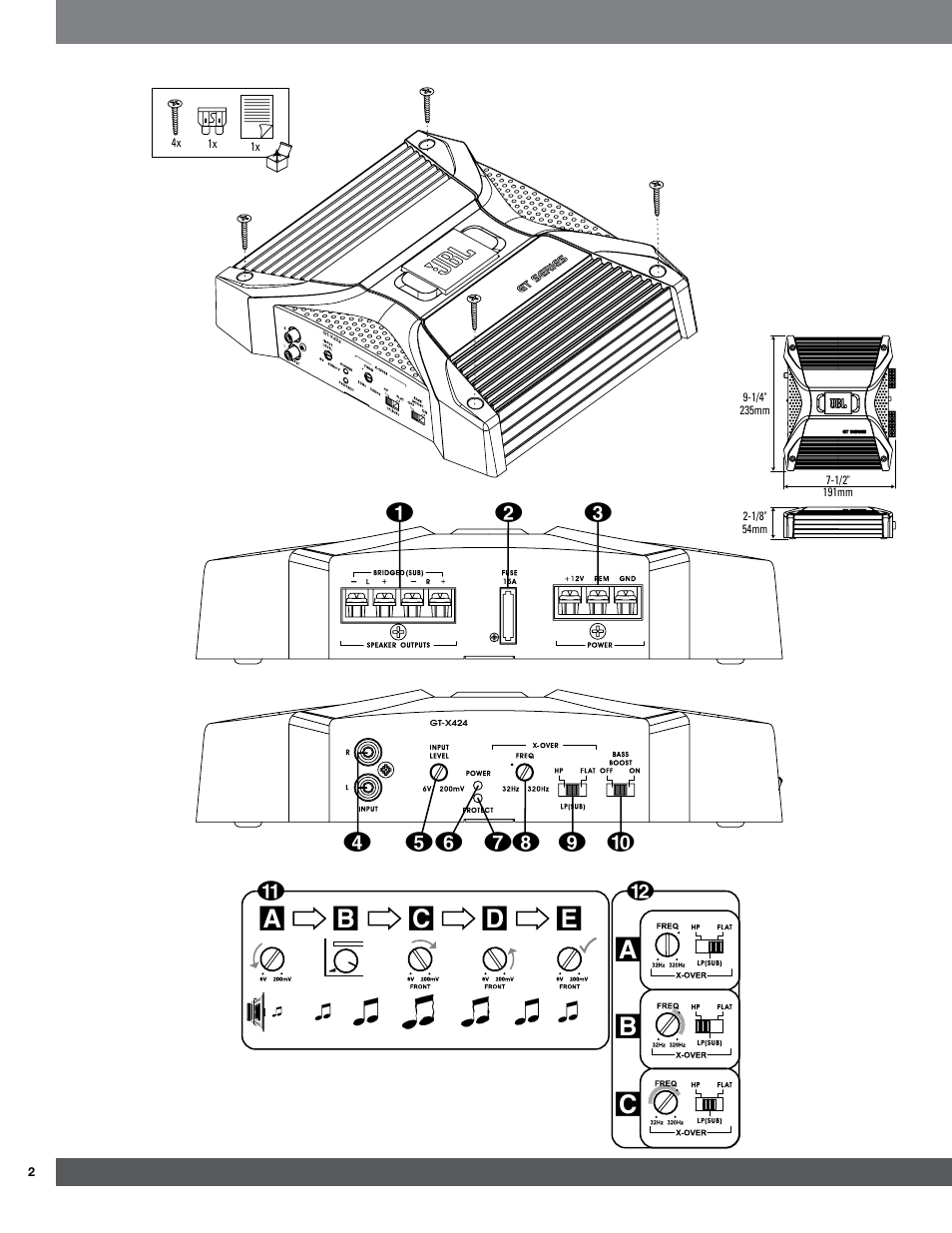 Harman GT-X424 User Manual | Page 2 / 4