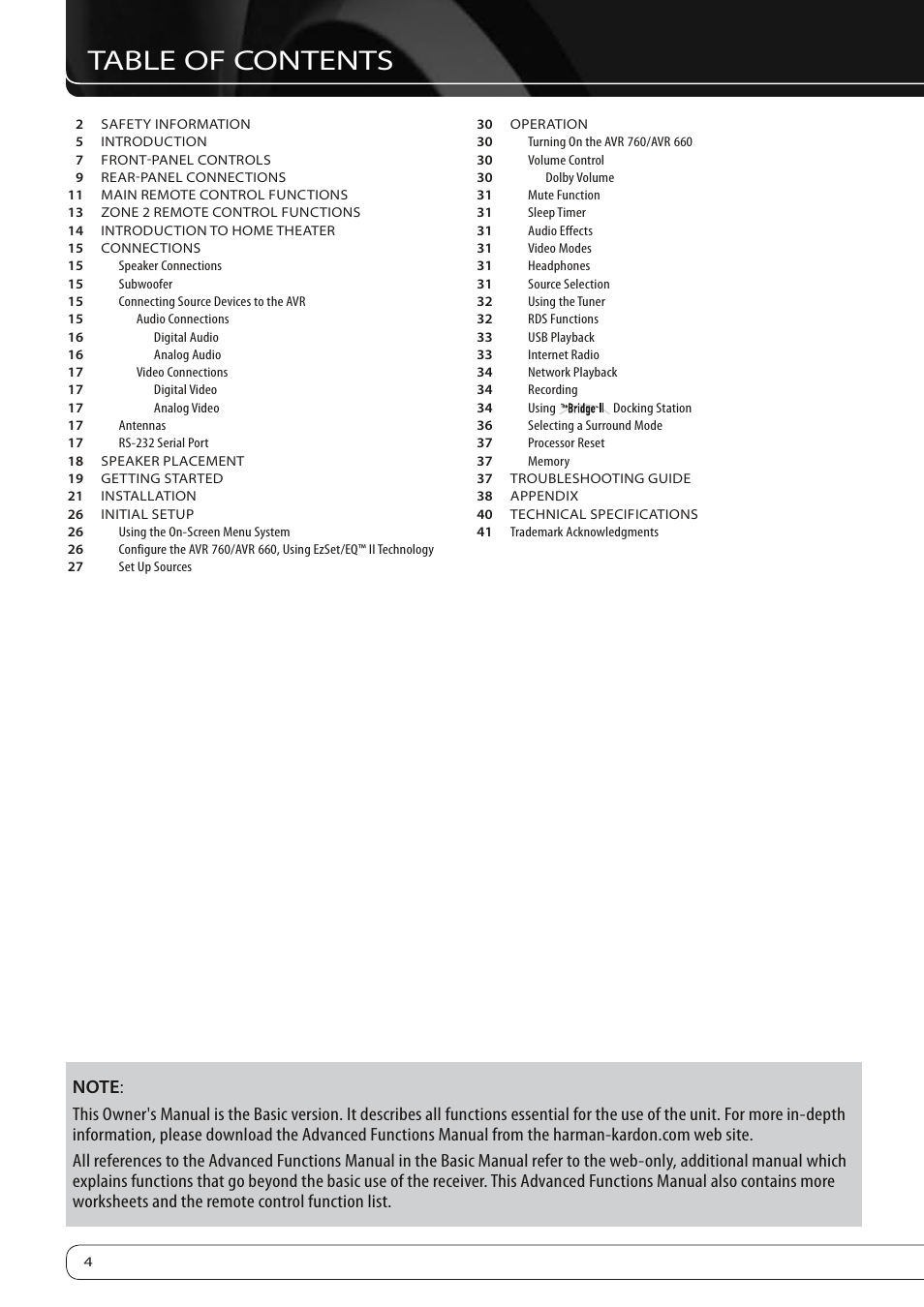 Harman-Kardon 760 User Manual | Page 4 / 42