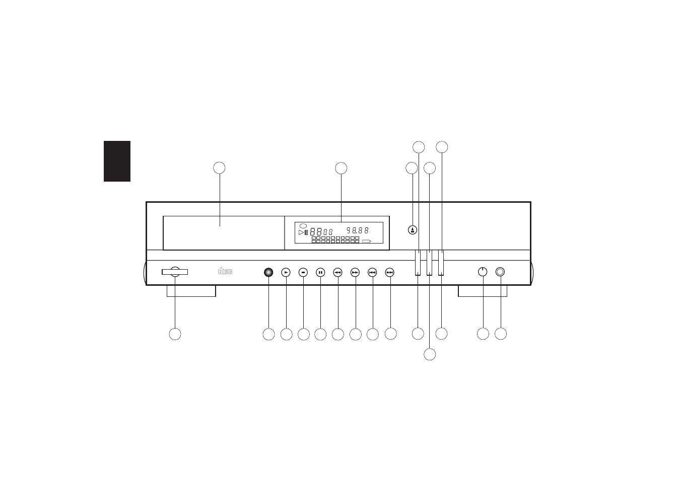 Front panel controls, Harman/kardon | Harman-Kardon harman/kardon Compact Disc Player HD710 User Manual | Page 4 / 13