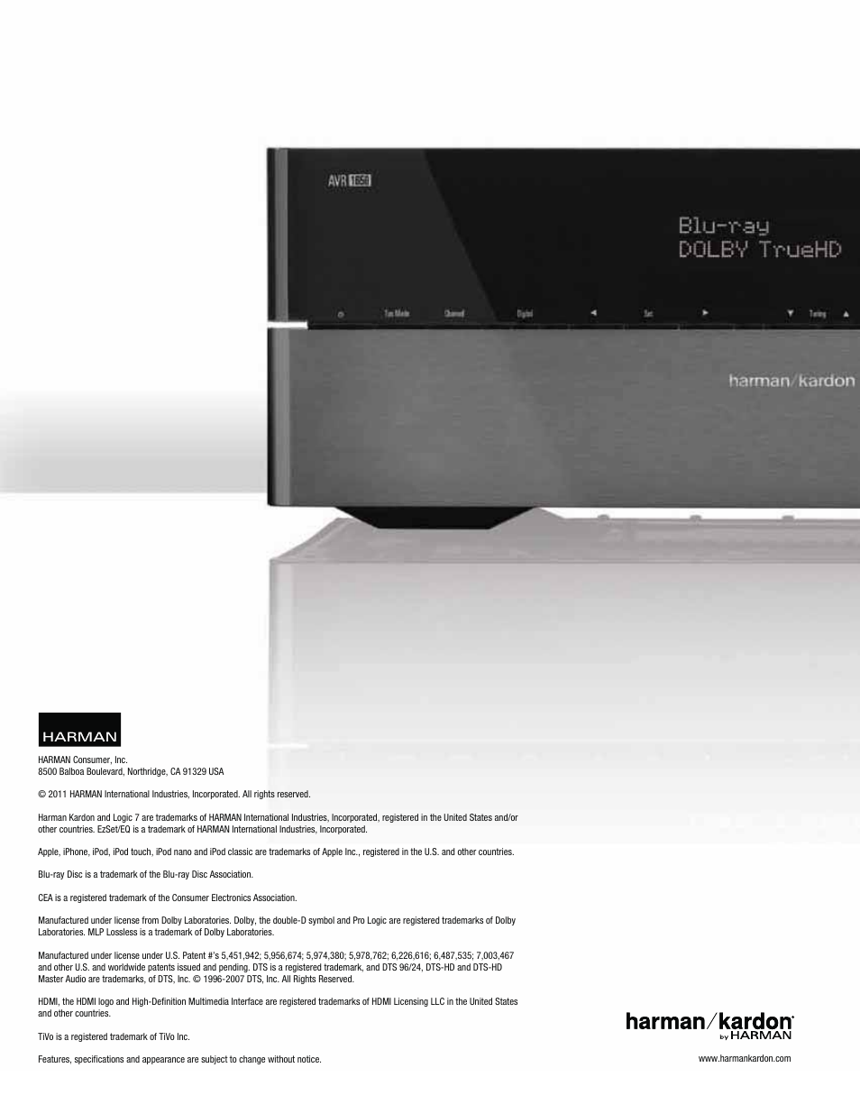 Harman-Kardon AVR 1650 User Manual | Page 42 / 42