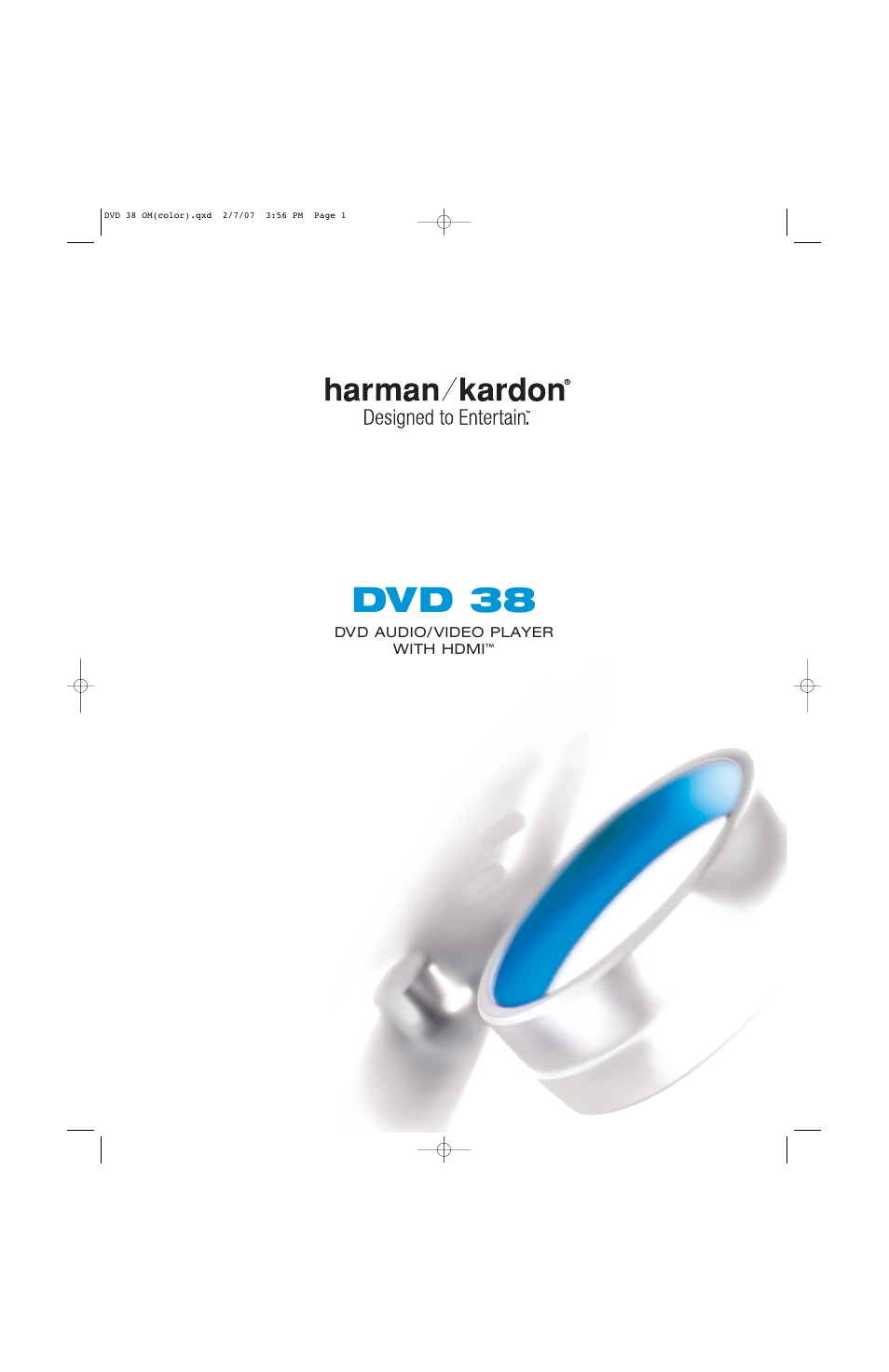 Harman-Kardon DVD 38 User Manual | 52 pages