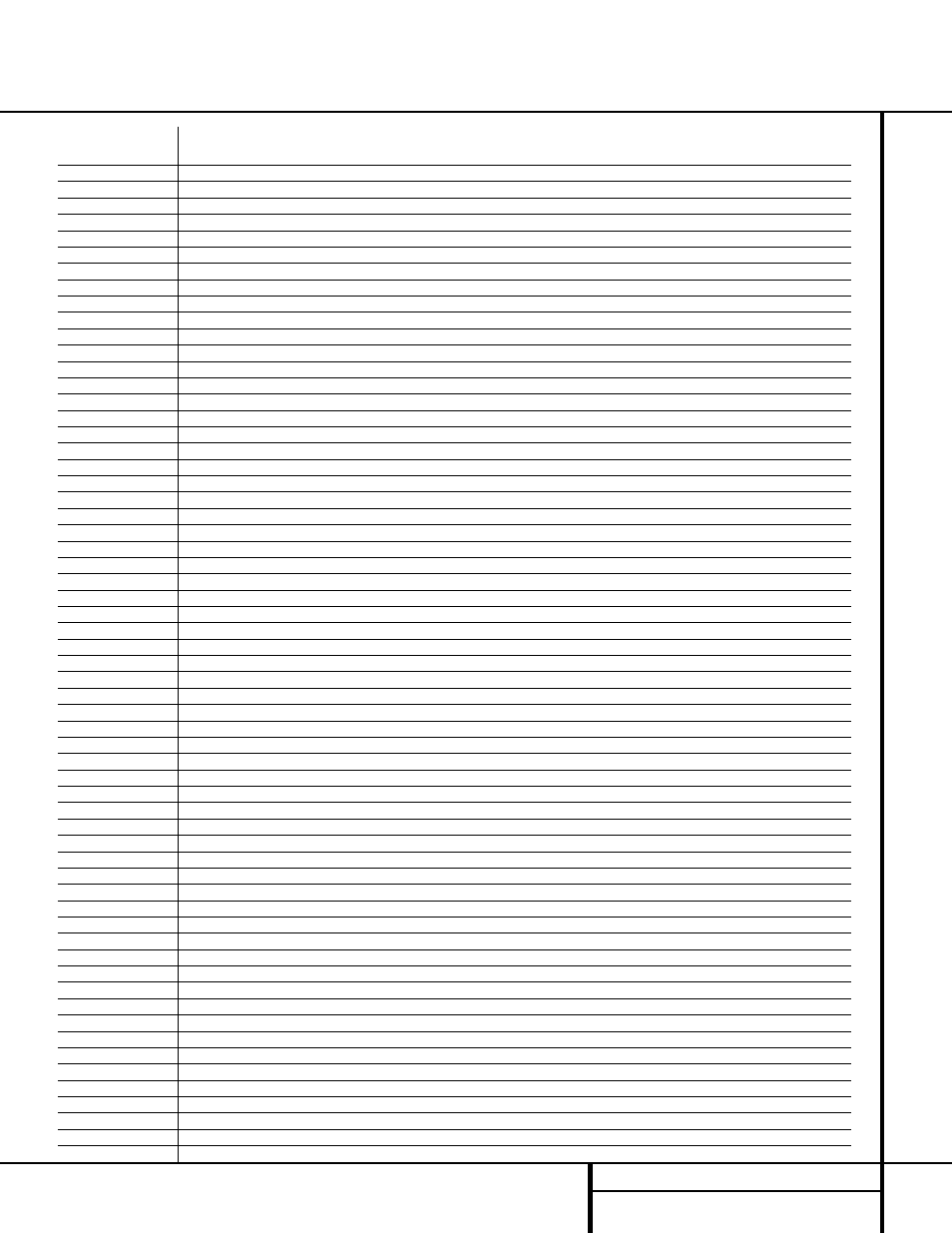 Setup code table: tv (continued) | Harman-Kardon AVR 520 User Manual | Page 45 / 56