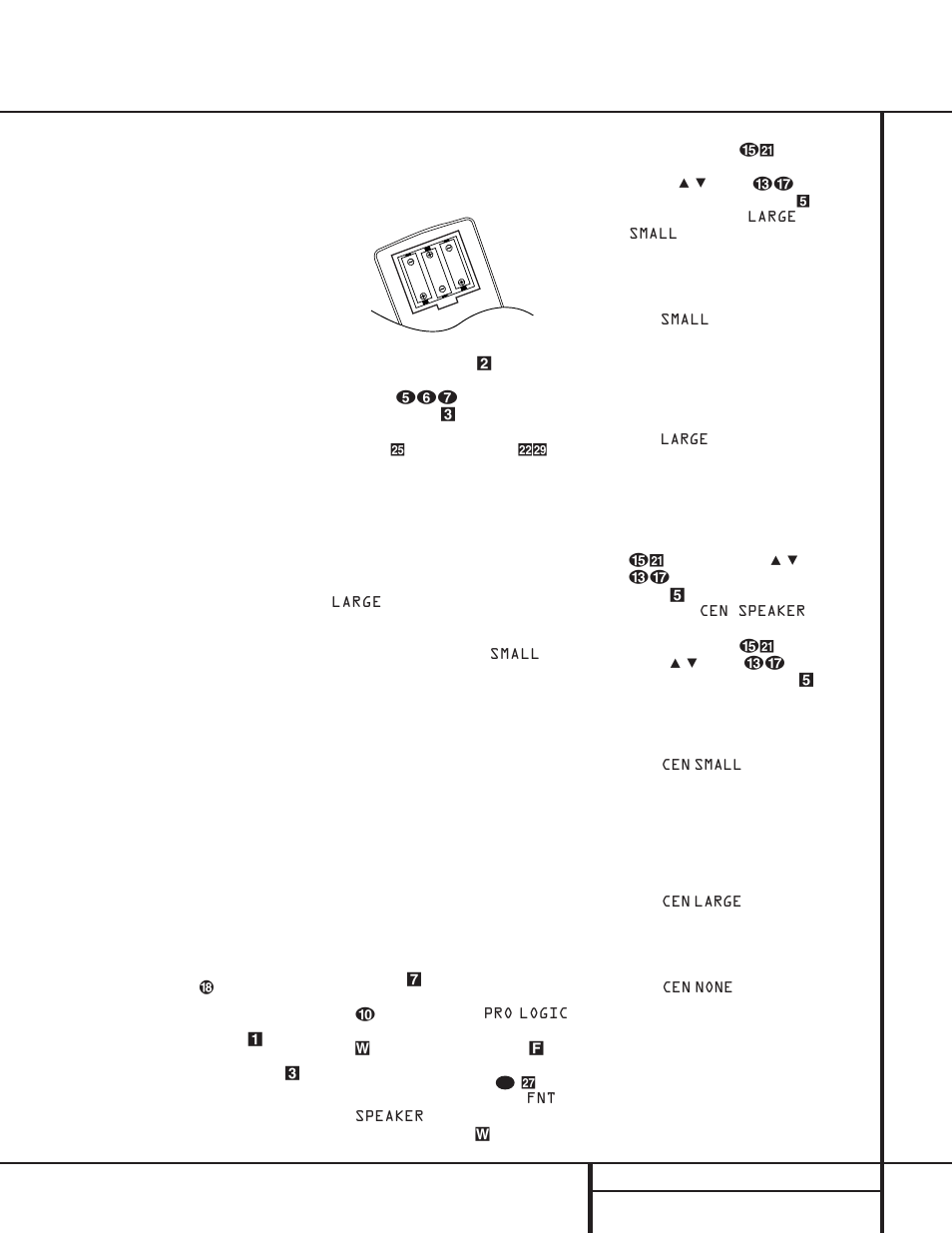 Speaker setup, System configuration, 17 system configuration | Harman-Kardon AVR 110 User Manual | Page 17 / 56