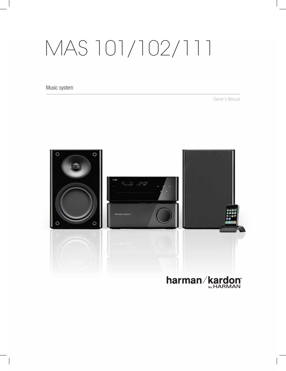 Harman-Kardon MAS 101 User Manual | 20 pages