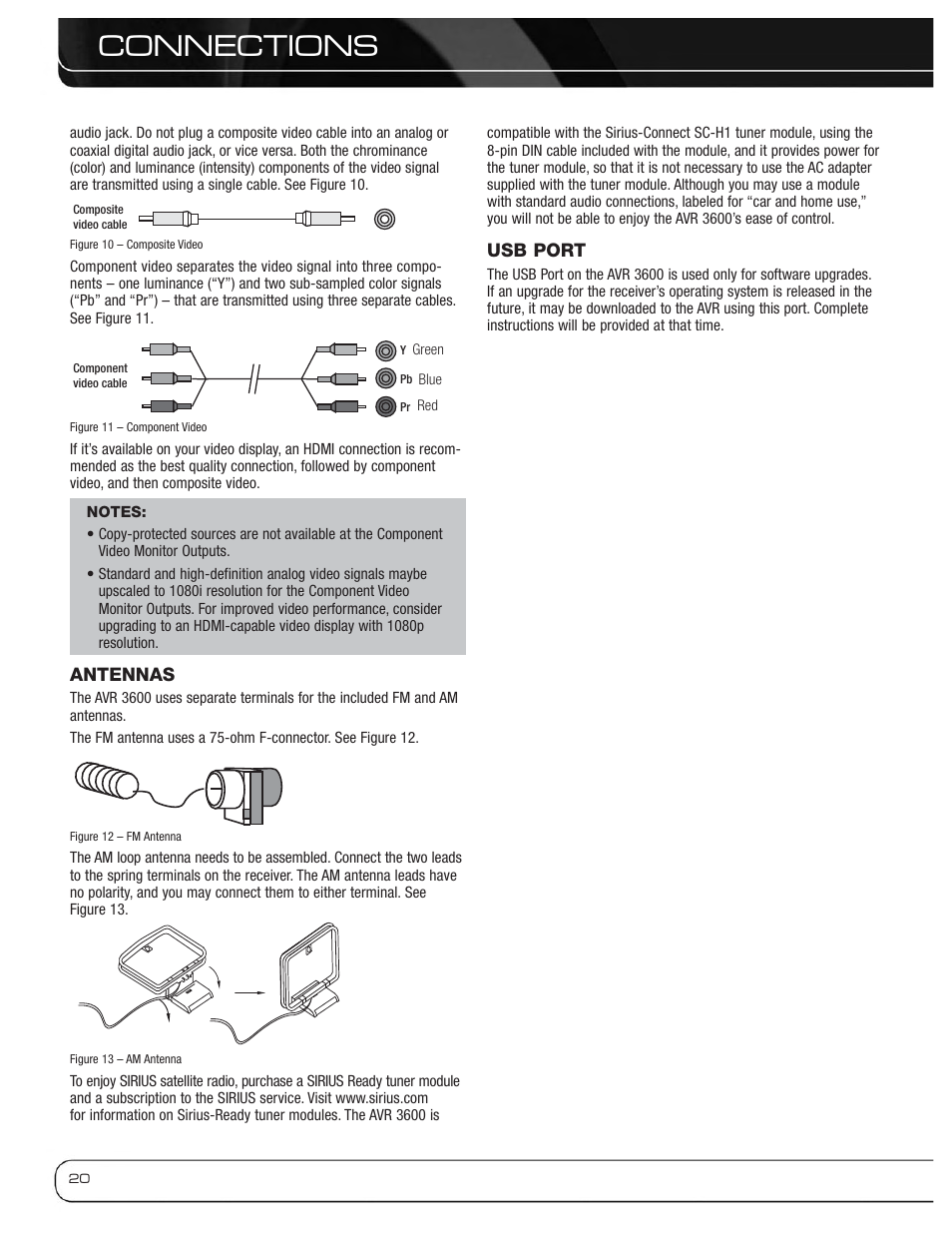 Connections | Harman-Kardon AVR 3600 User Manual | Page 20 / 66