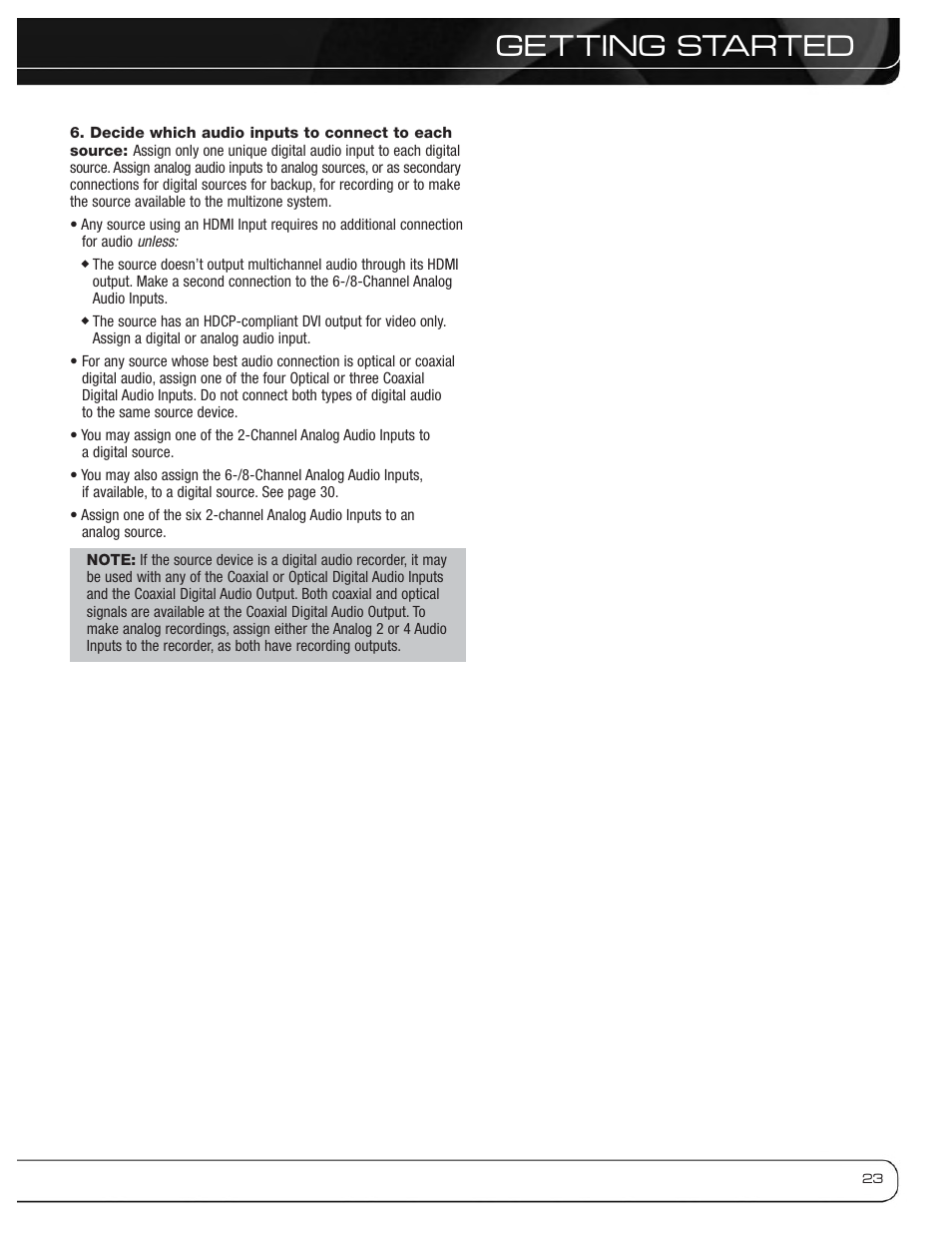 Ge t ting started | Harman-Kardon AVR 3600 User Manual | Page 23 / 66