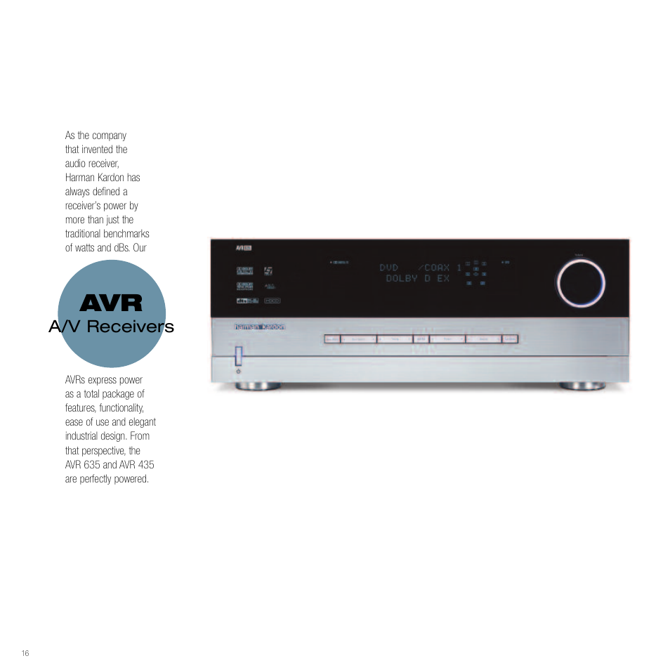 A/v receivers | Harman-Kardon Home Theater System User Manual | Page 16 / 44