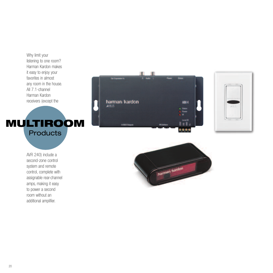 Multiroom, Products | Harman-Kardon Home Theater System User Manual | Page 20 / 44