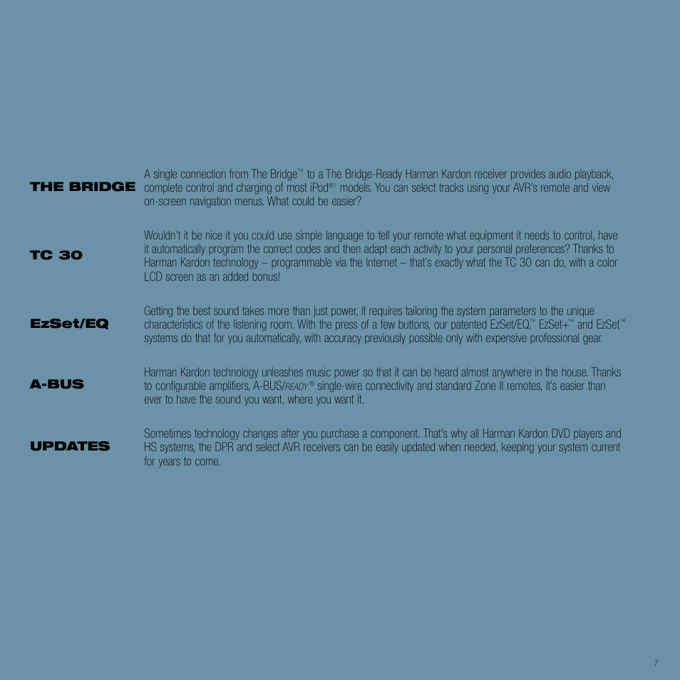 Harman-Kardon Home Theater System User Manual | Page 7 / 44