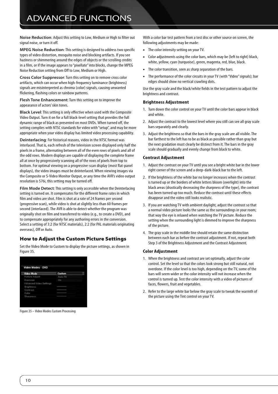 Advanced functions | Harman-Kardon AVR 760 User Manual | Page 10 / 28