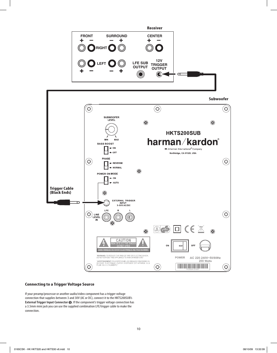 Harman-Kardon HKTS20 User Manual | Page 10 / 12