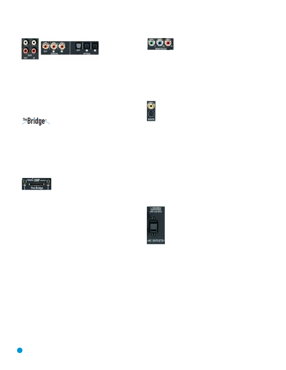 Installation, Bridge, Step five – connect video display | Step six – plug in ac power, Step seven – insert batteries in remote | Harman-Kardon AVR 145 User Manual | Page 22 / 63